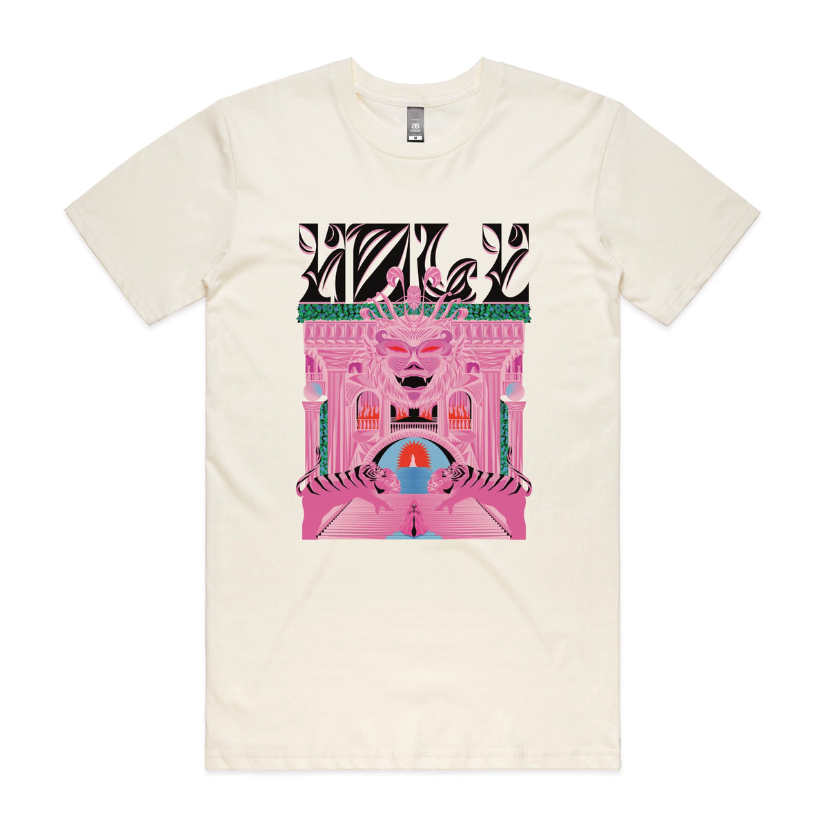 Ecru unisex t-shirt with Holy Temple graphic by Lonely Kids Club