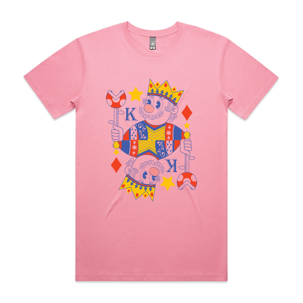 Bubblegum unisex t-shirt with Mushroom King graphic by Lonely Kids Club