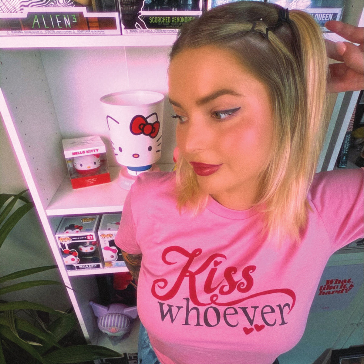 Kiss Whoever t-shirt by Lonely Kids Club