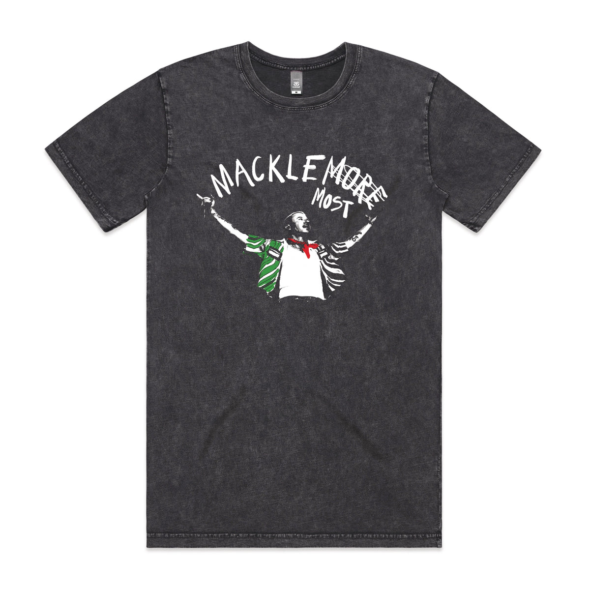 Acid Wash unisex t-shirt with Macklemost graphic by Lonely Kids Club