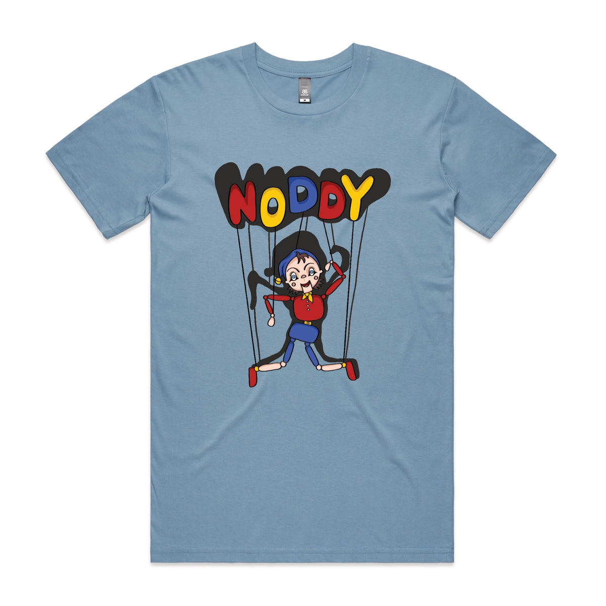 Carolina Blue unisex t-shirt with Noddy graphic by Lonely Kids Club
