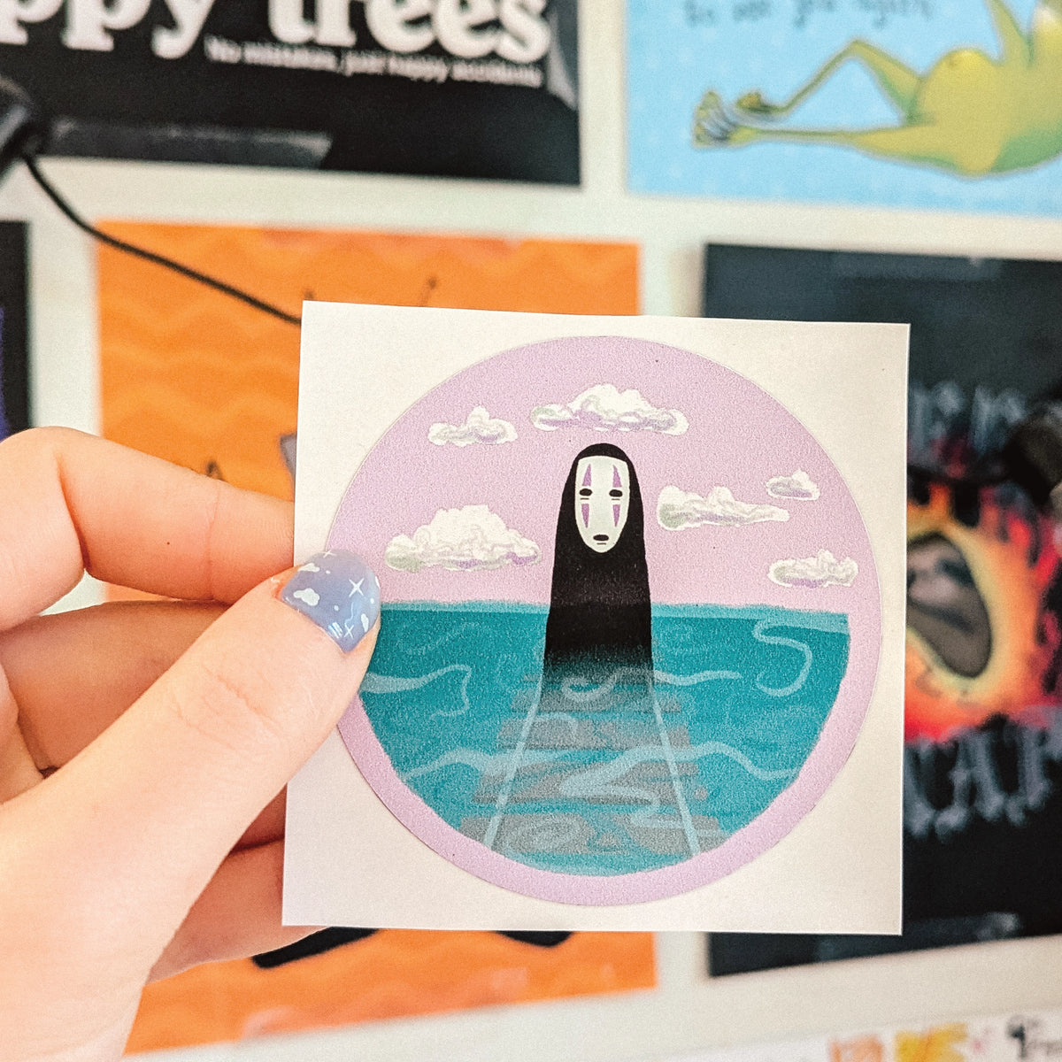 No-Face Tracks Weatherproof Sticker sticker set by Lonely Kids Club