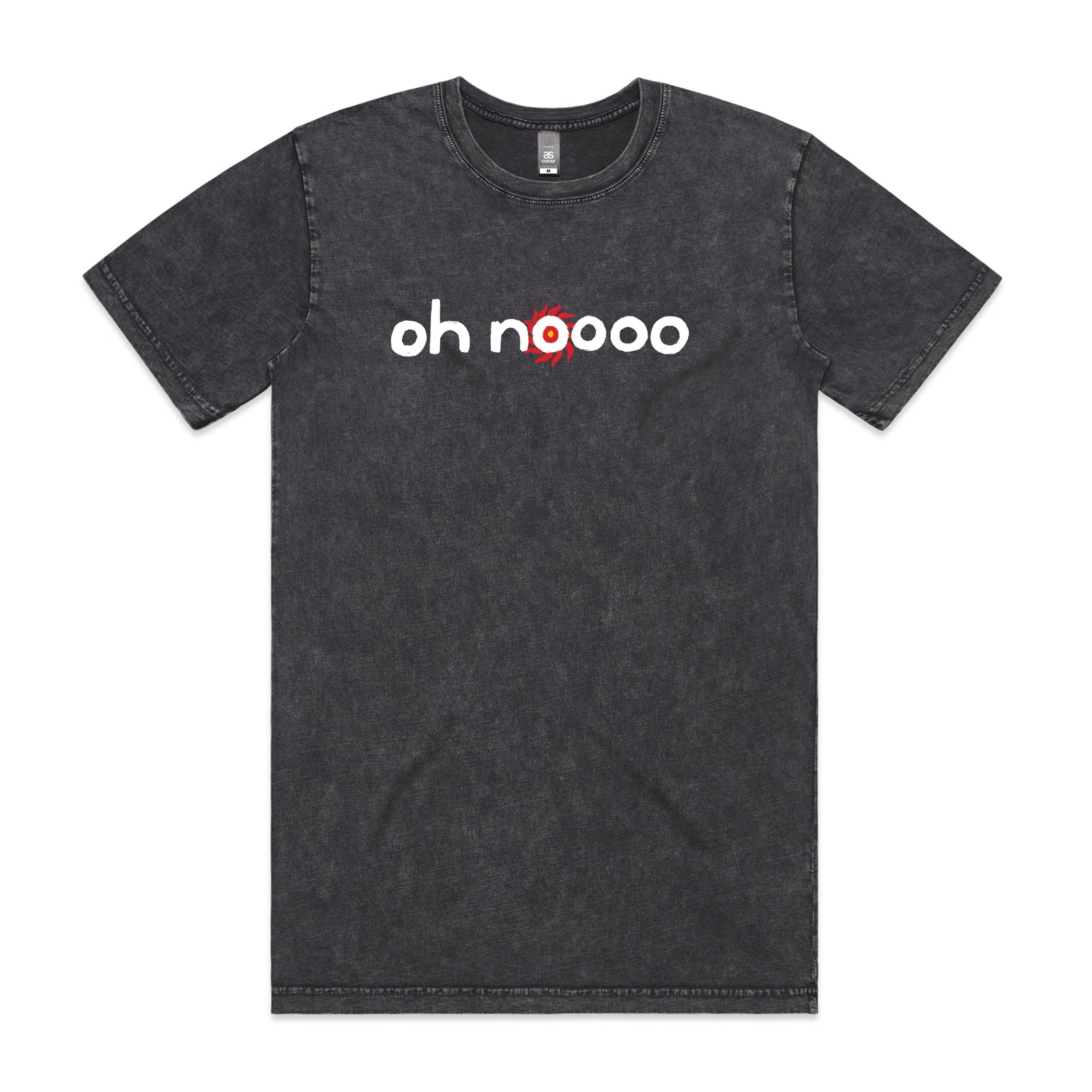 Acid Wash unisex t-shirt with Oh Noooo graphic by Lonely Kids Club