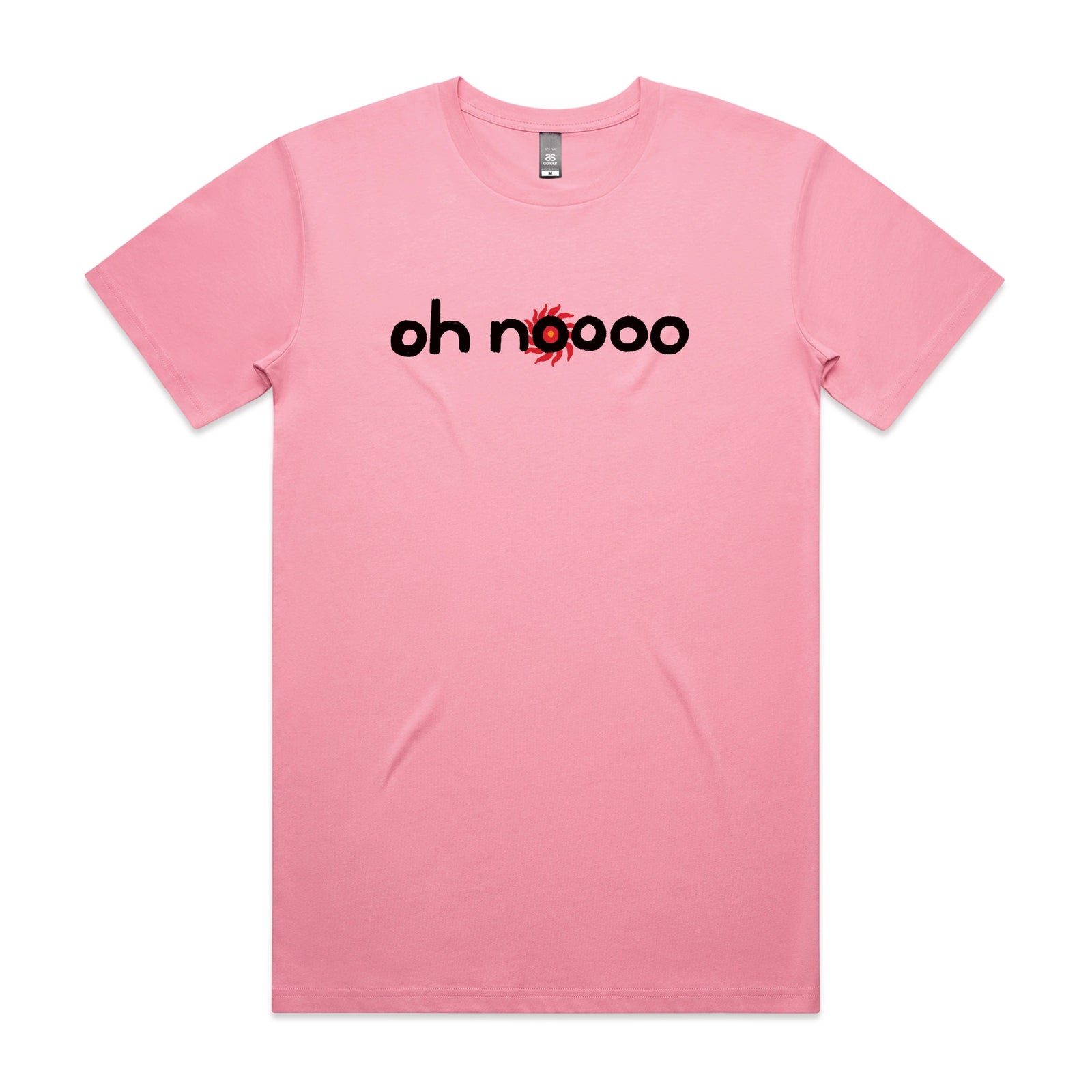 Bubblegum unisex t-shirt with Oh Noooo graphic by Lonely Kids Club