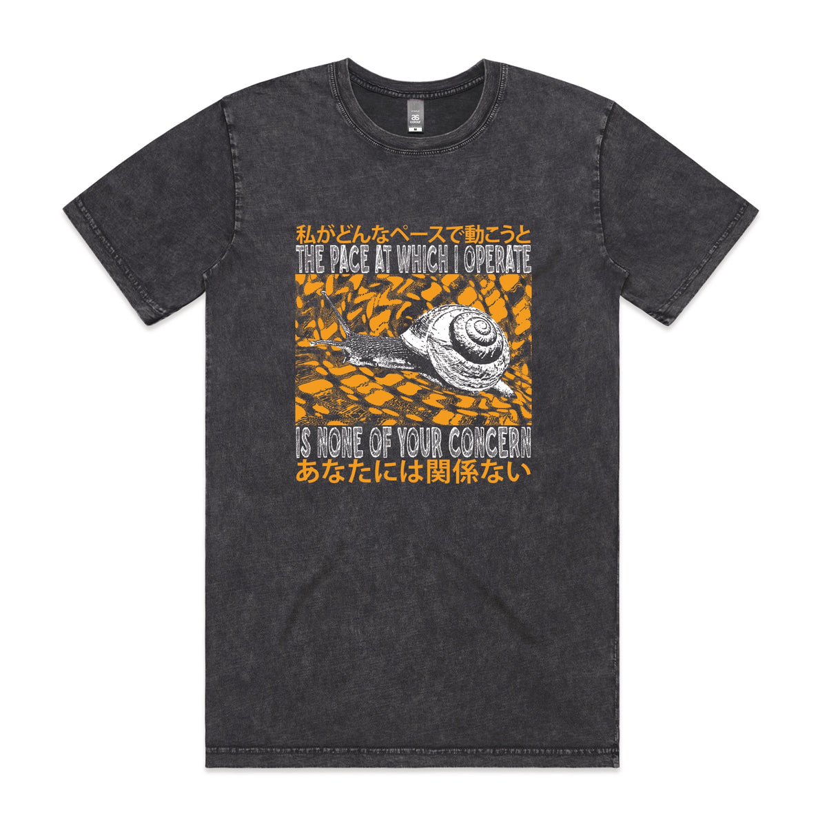 Acid Wash unisex t-shirt with The Pace graphic by Lonely Kids Club