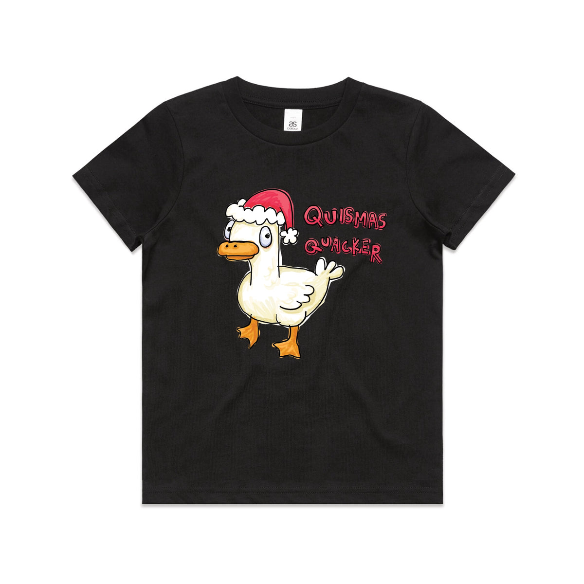 Quismas Quacker Kids t-shirt design, artwork by Claire Harrison for Lonely Kids Club