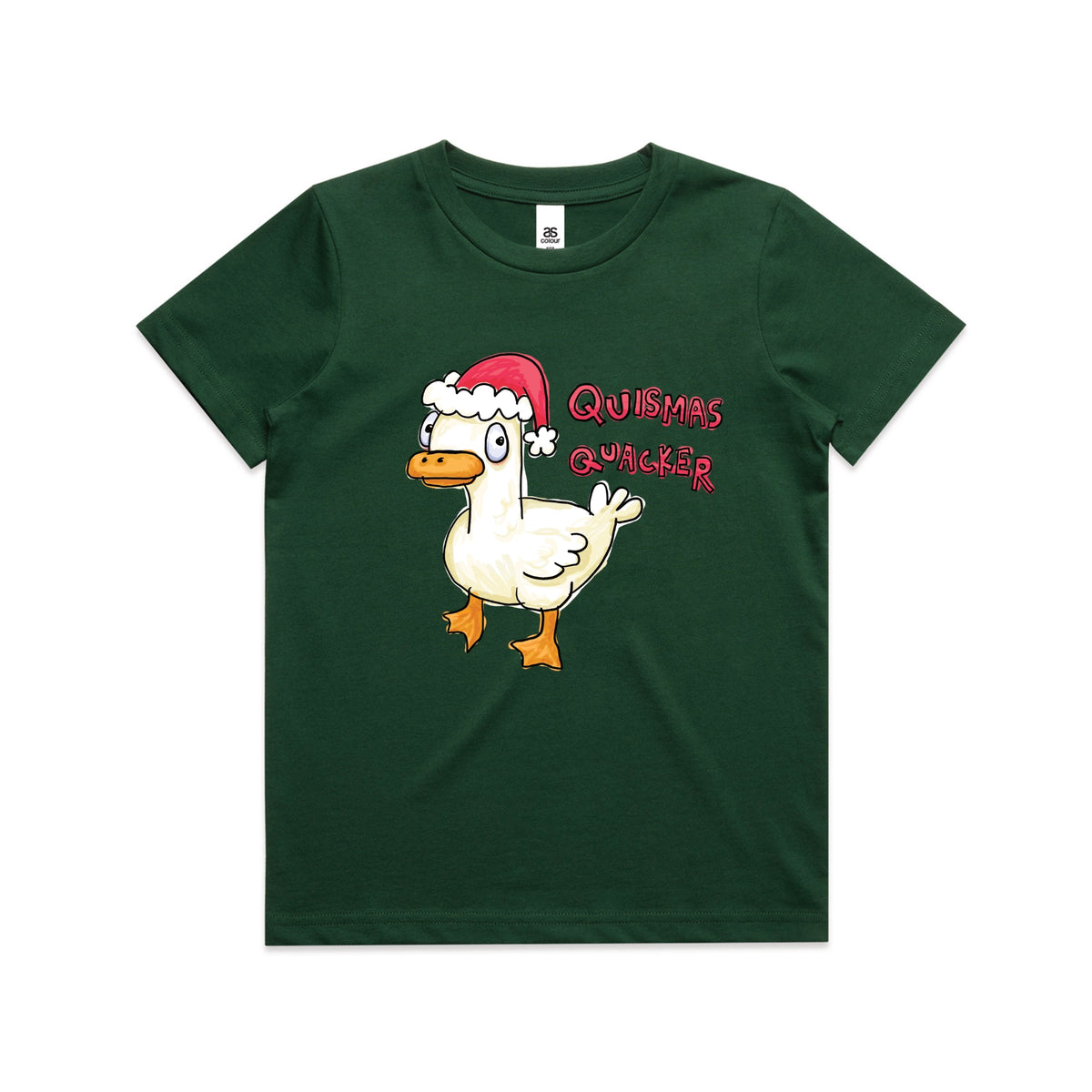 Quismas Quacker Kids t-shirt design, artwork by Claire Harrison for Lonely Kids Club