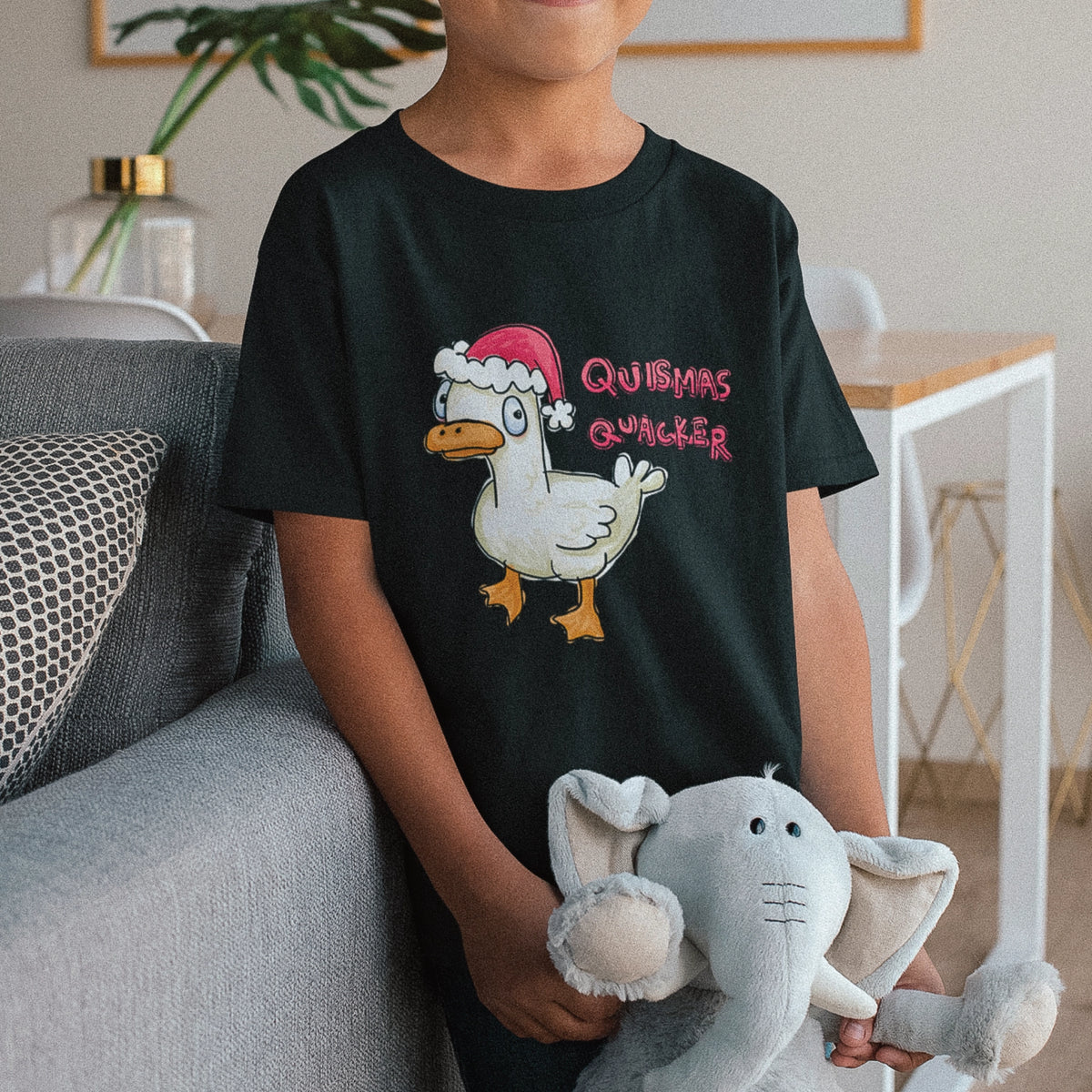 Quismas Quacker Kids t-shirt design, artwork by Claire Harrison for Lonely Kids Club