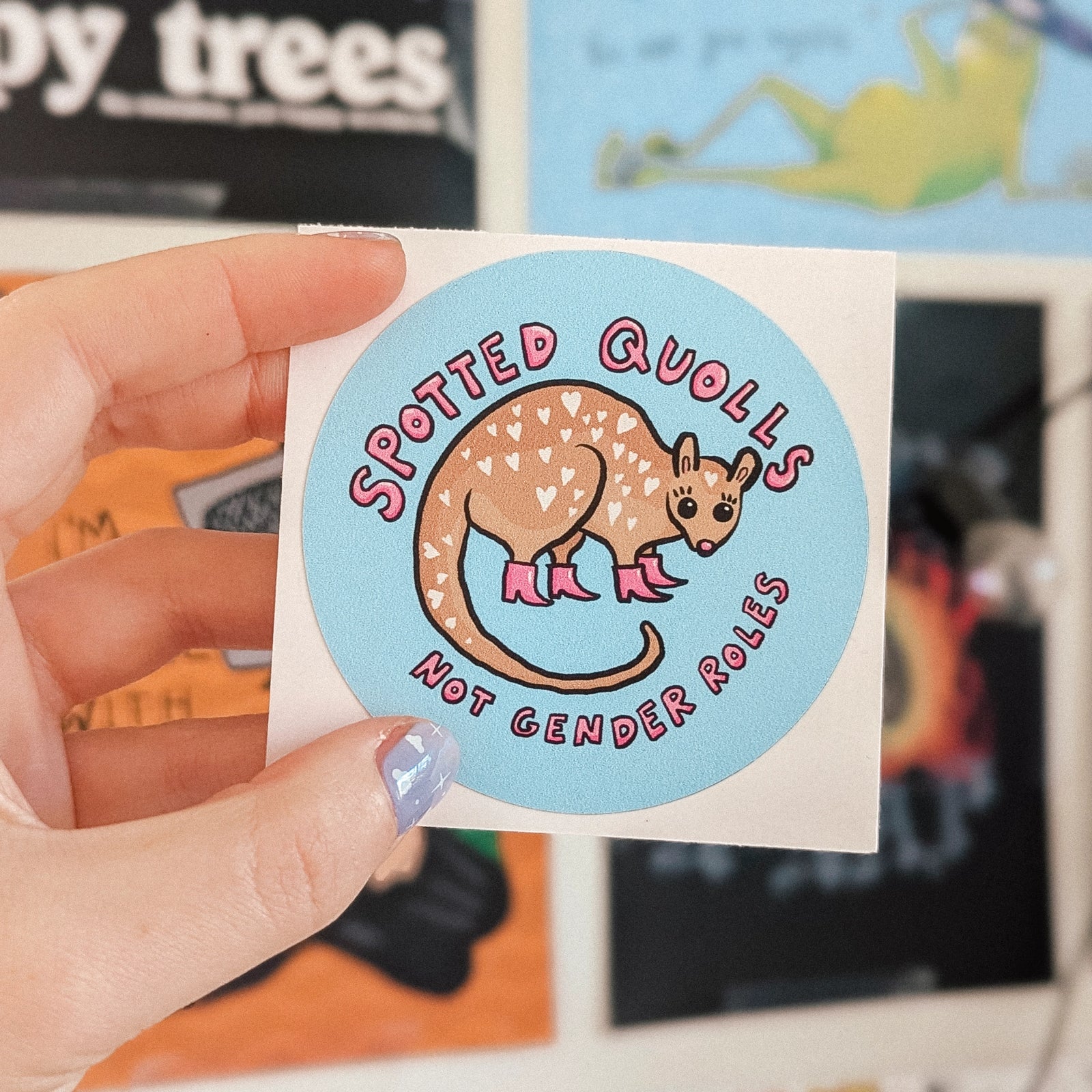 Spotted Quolls Weatherproof Sticker sticker set by Lonely Kids Club
