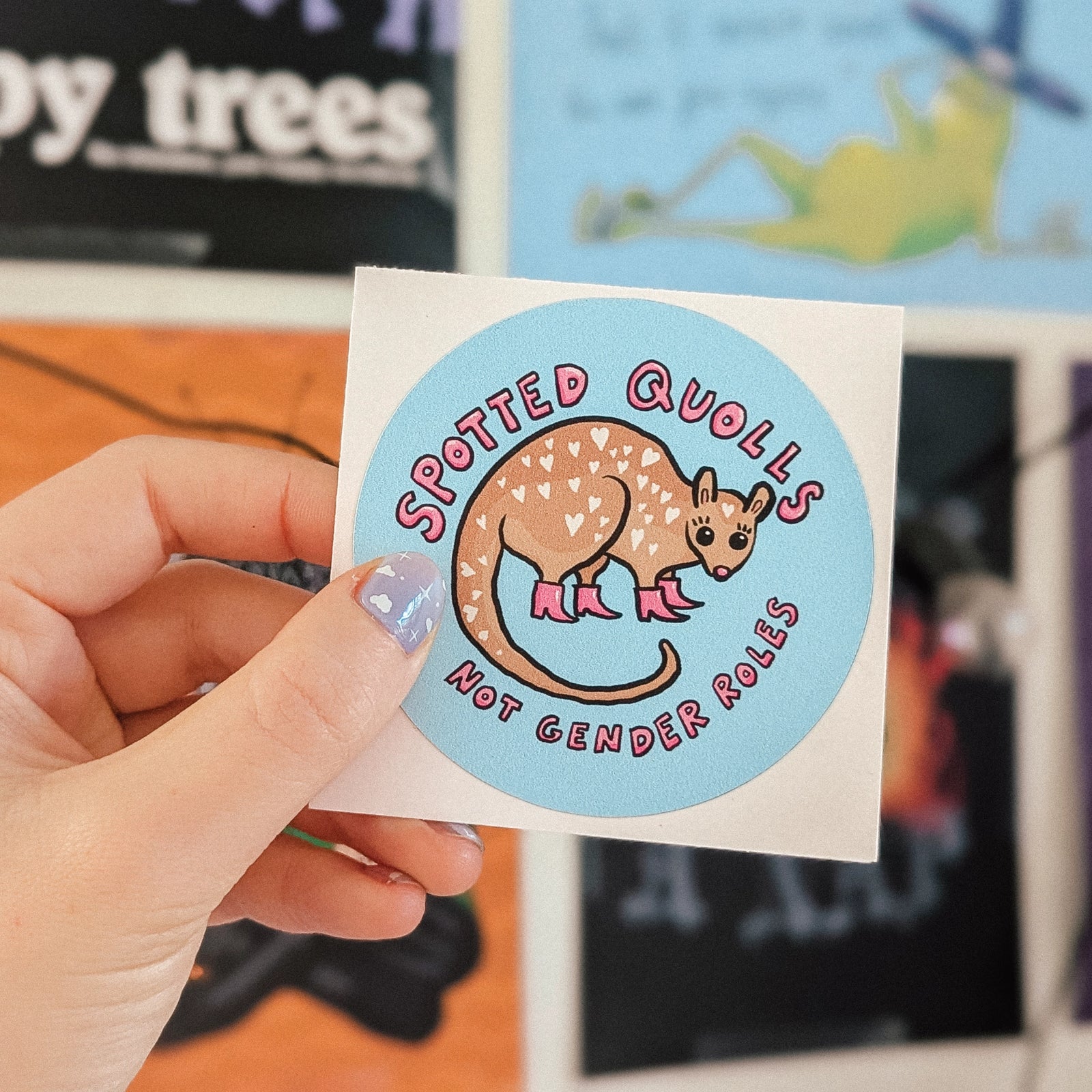 Spotted Quolls Weatherproof Sticker sticker set by Lonely Kids Club