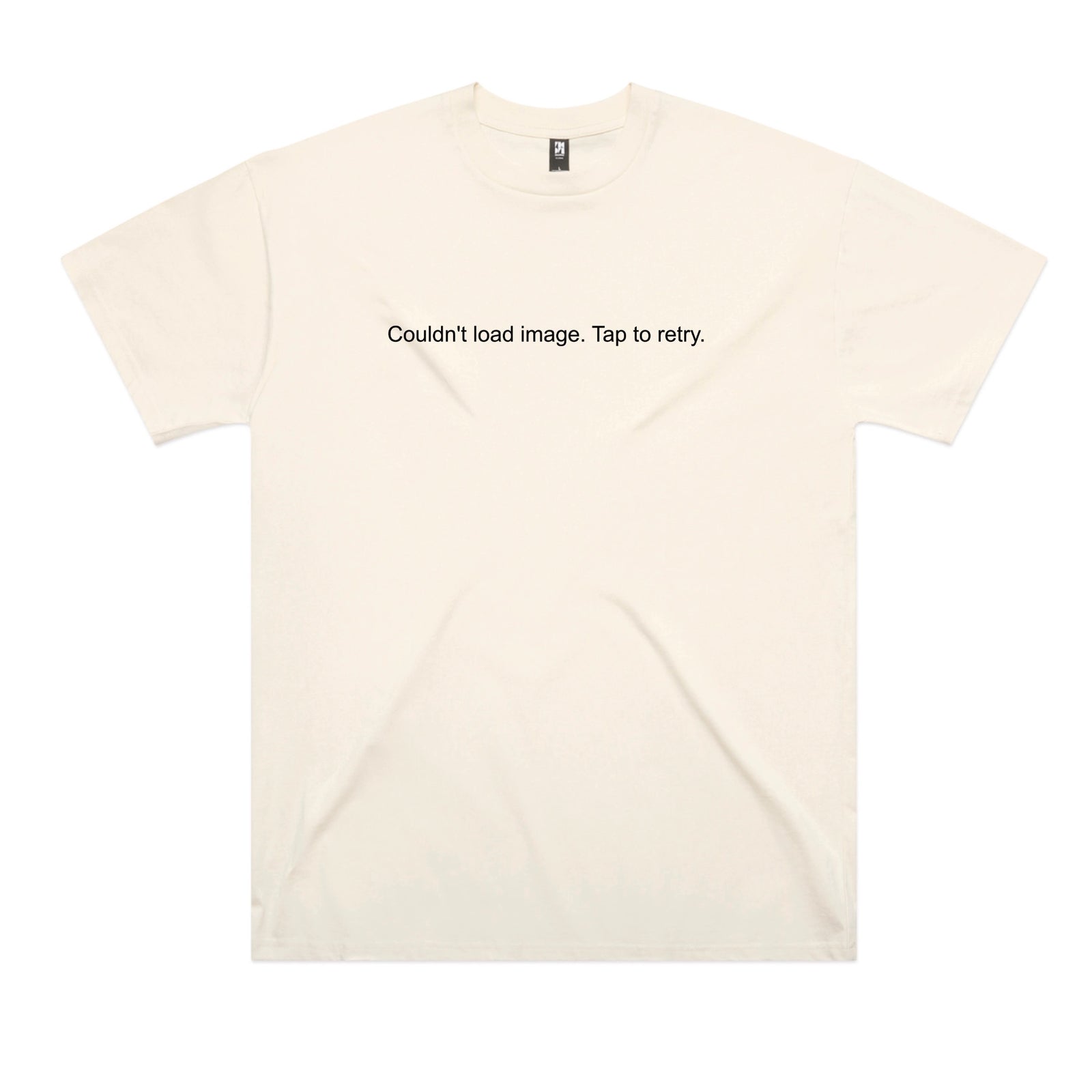 Ecru oversized t-shirt with Tap To Retry graphic by Lonely Kids Club
