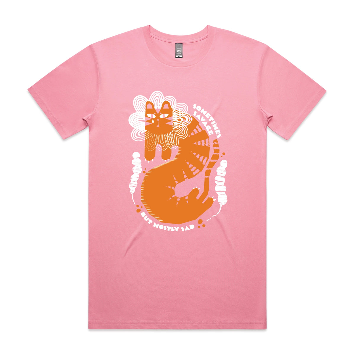 Bubblegum unisex t-shirt with Sometimes Savage graphic by Lonely Kids Club