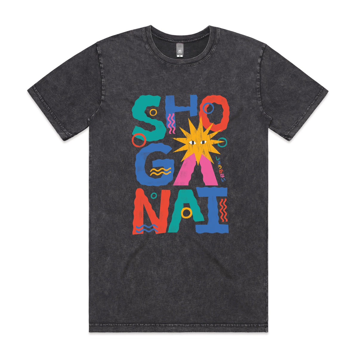 Acid Wash unisex t-shirt with Shoganai graphic by Lonely Kids Club