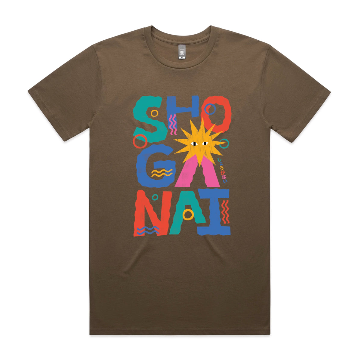 Walnut unisex t-shirt with Shoganai graphic by Lonely Kids Club