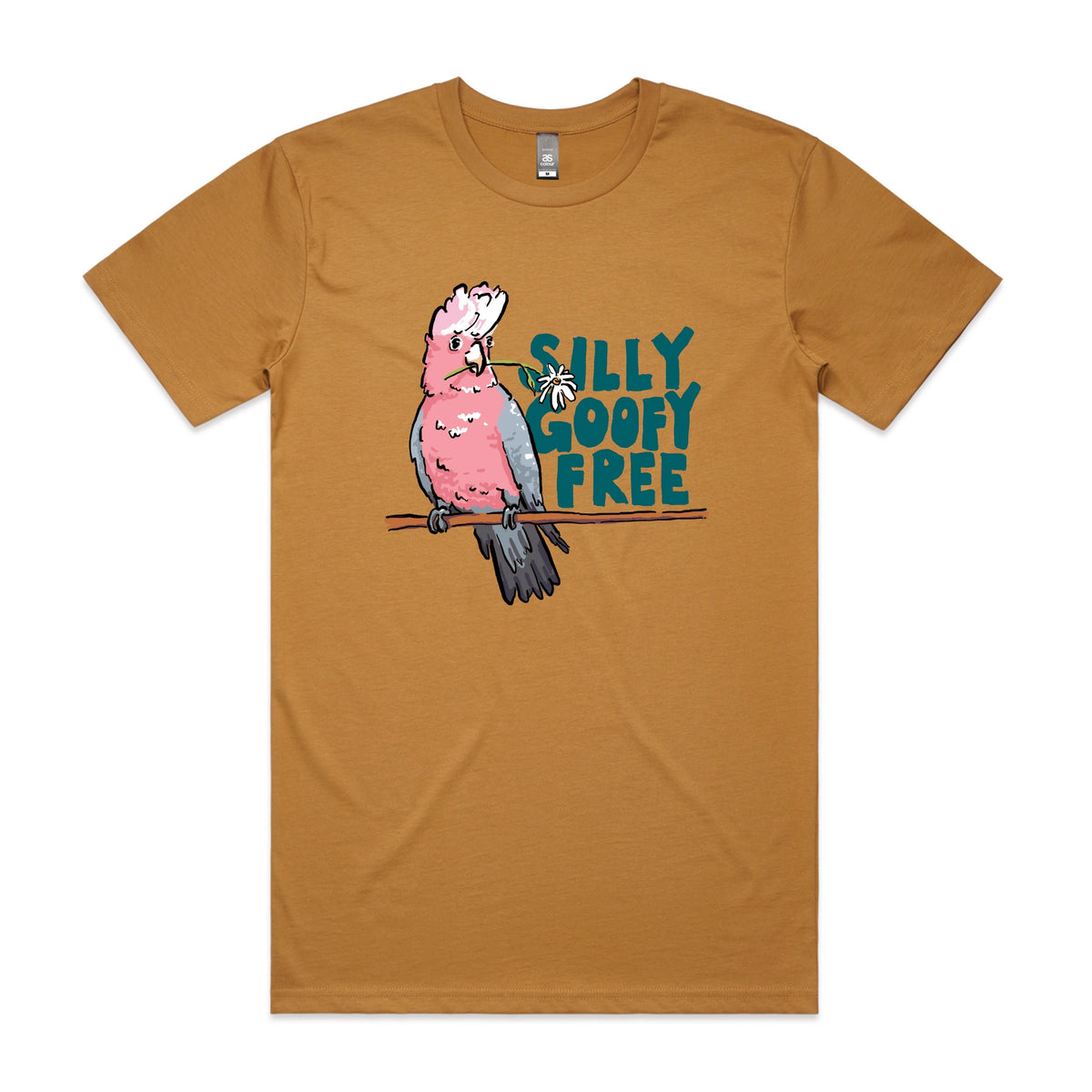Camel unisex t-shirt with Silly Goofy Free graphic by Lonely Kids Club