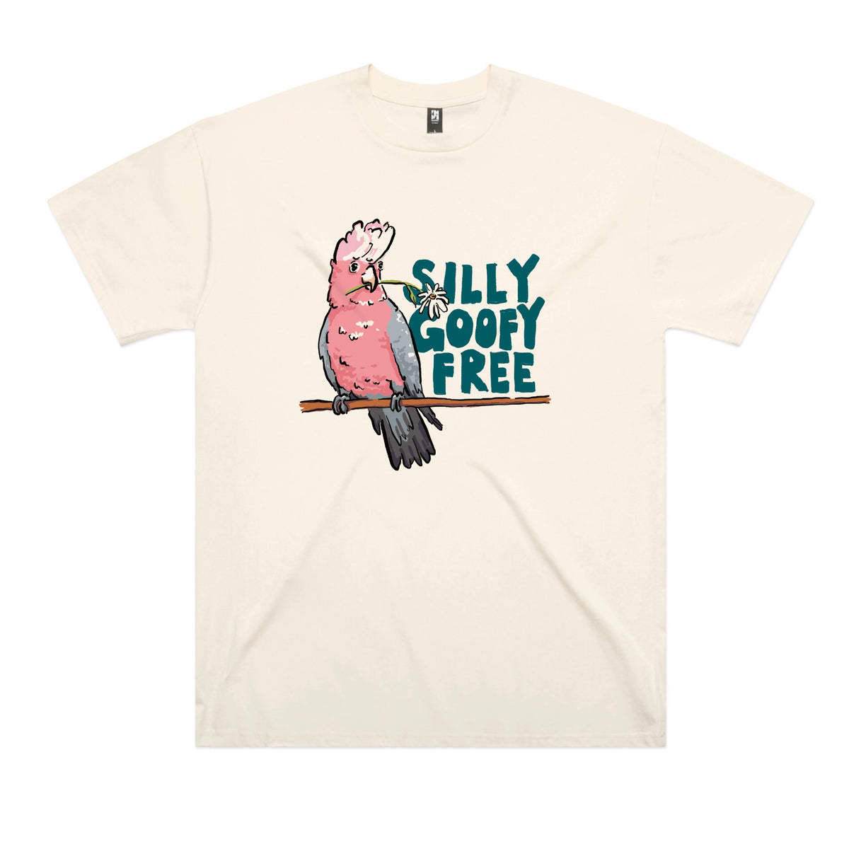 Ecru oversized t-shirt with Silly Goofy Free graphic by Lonely Kids Club