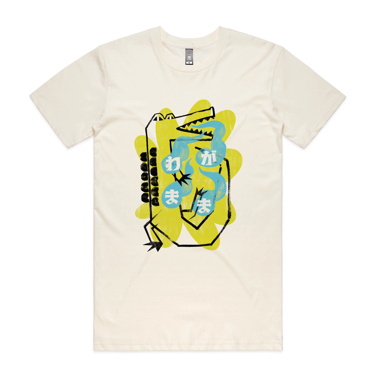 Ecru unisex t-shirt with Wagamama graphic by Lonely Kids Club