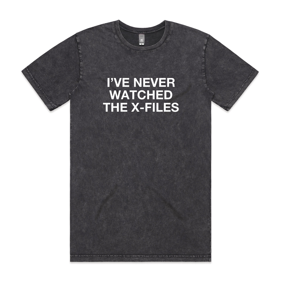 Acid Wash regular t-shirt with The X-Files TV design from Lonely Kids Club