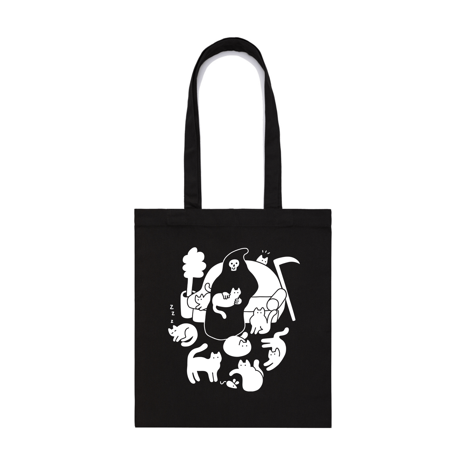 9 Lives Tote tote bag by Lonely Kids Club