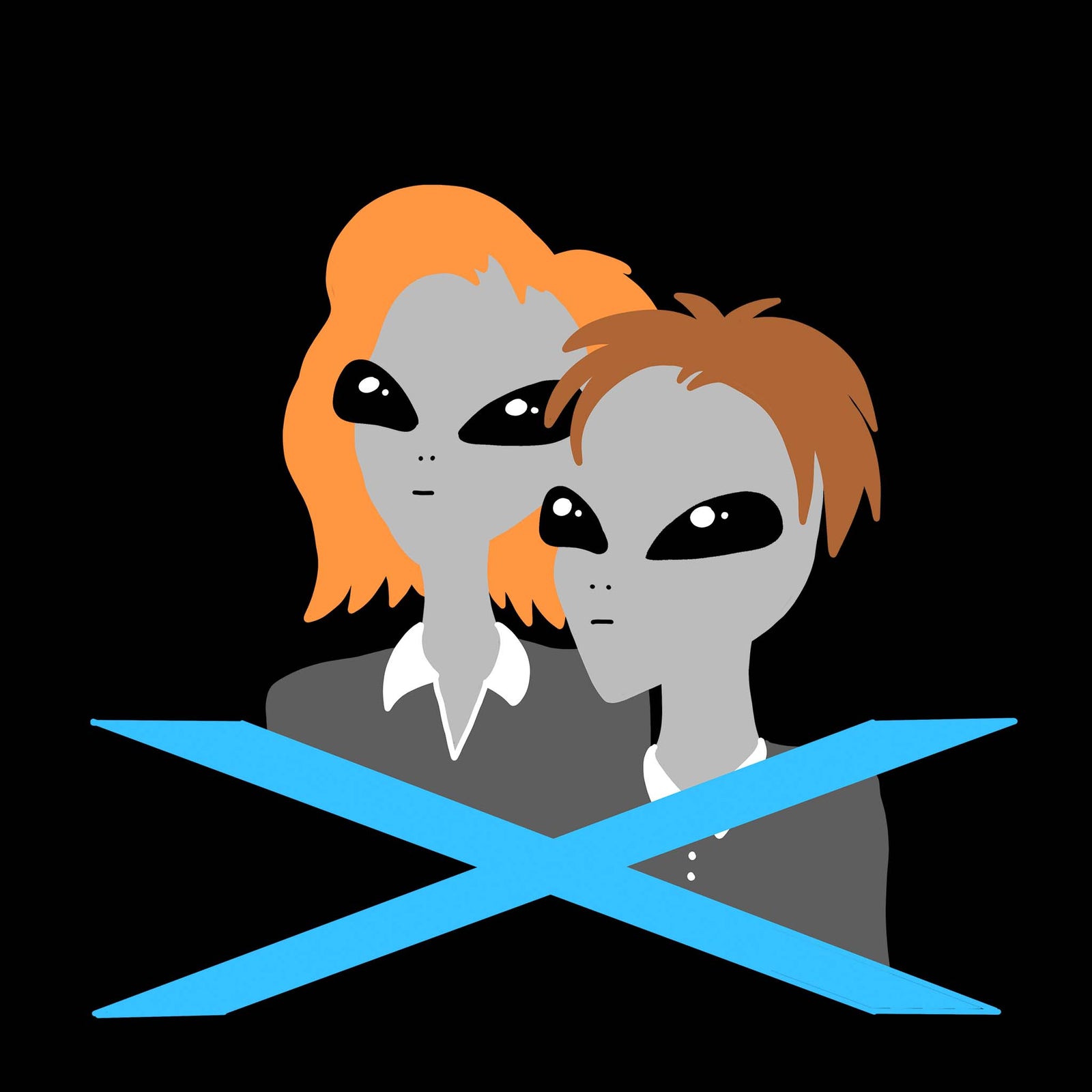 Alien Agents Tote tote bag by Lonely Kids Club