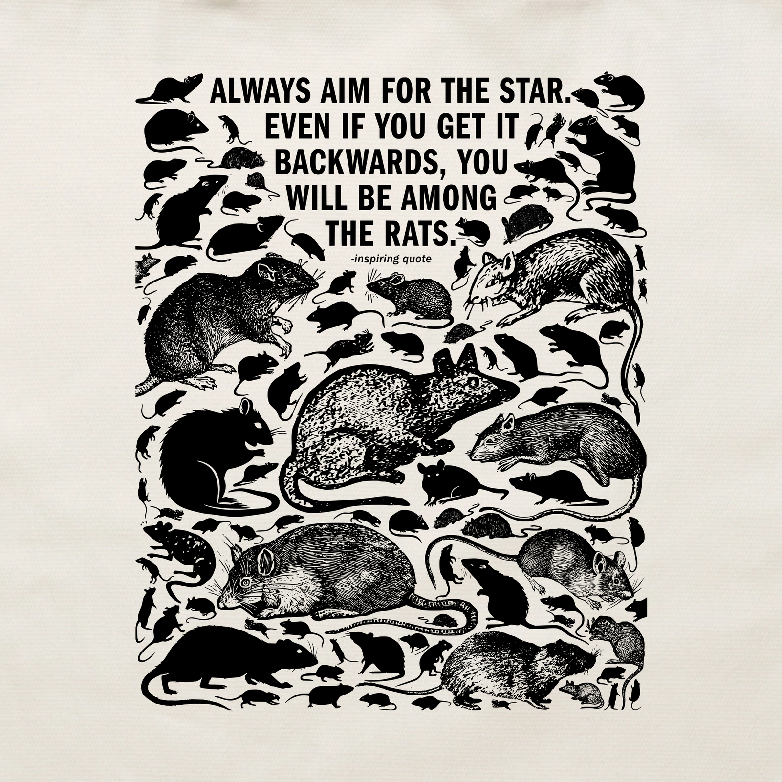 Among The Rats Tote tote bag by Lonely Kids Club