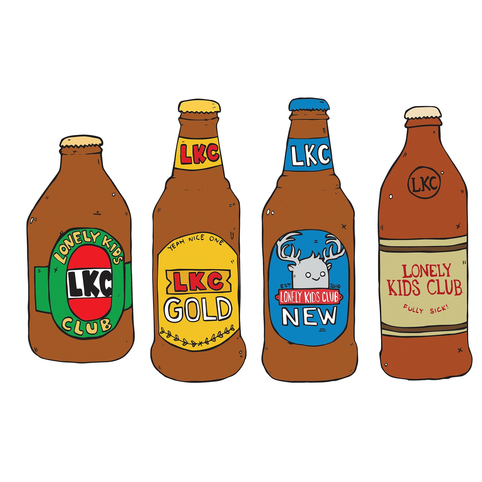 Beers Tote tote bag by Lonely Kids Club