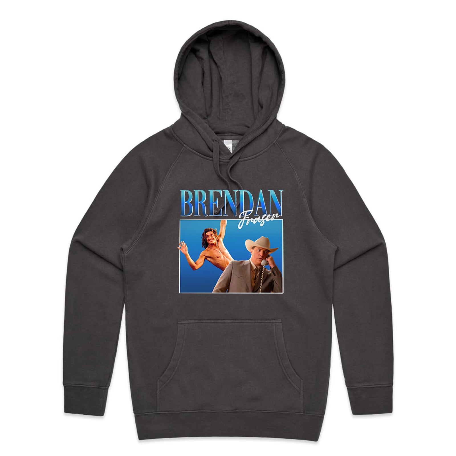 Brendan Fraser Retro Hoodie hoodie by Lonely Kids Club