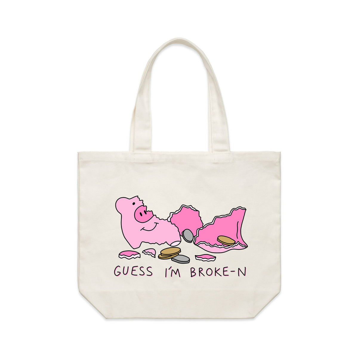 Broke-n Tote tote bag by Lonely Kids Club