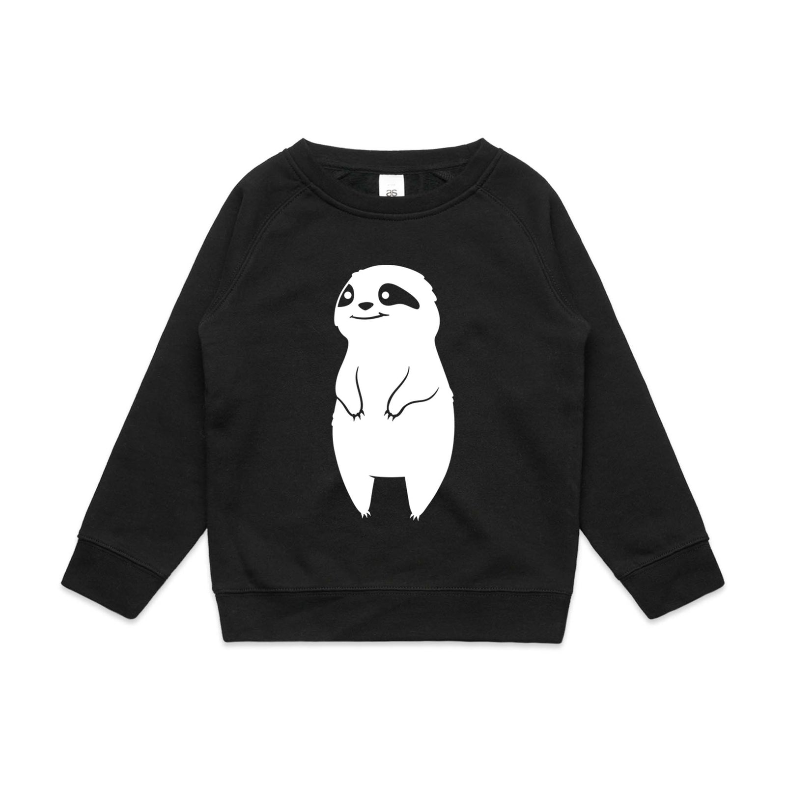 Black kids jumper with Cassie Kids Jumper graphic by Lonely Kids Club