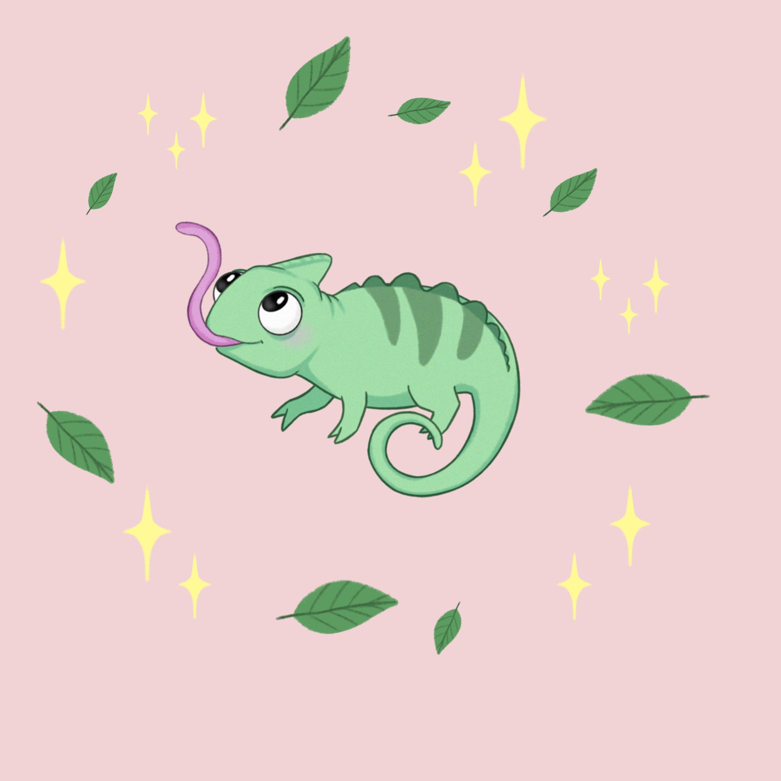 Chameleon t-shirt by Lonely Kids Club