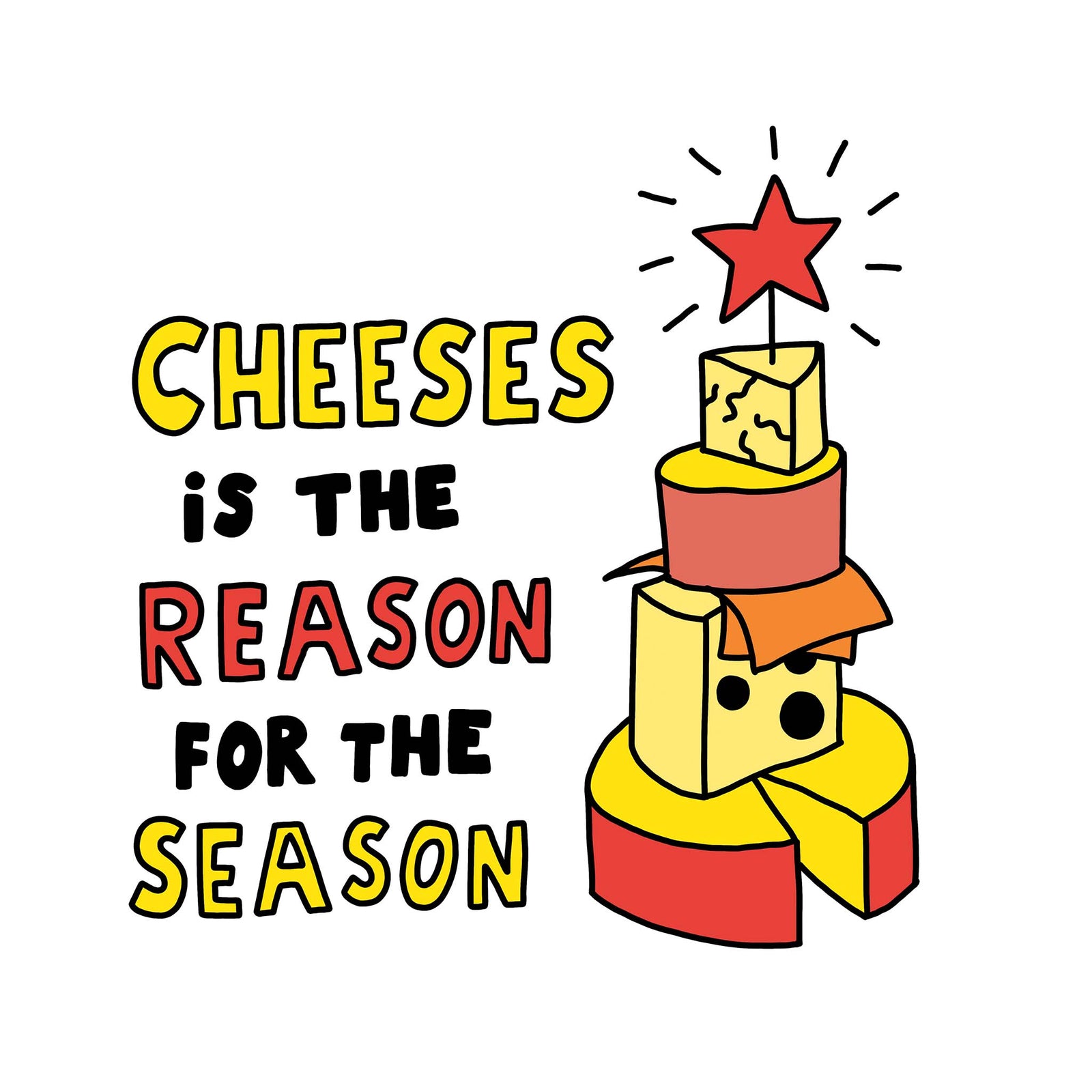 Cheeses Is The Reason Tote tote bag by Lonely Kids Club