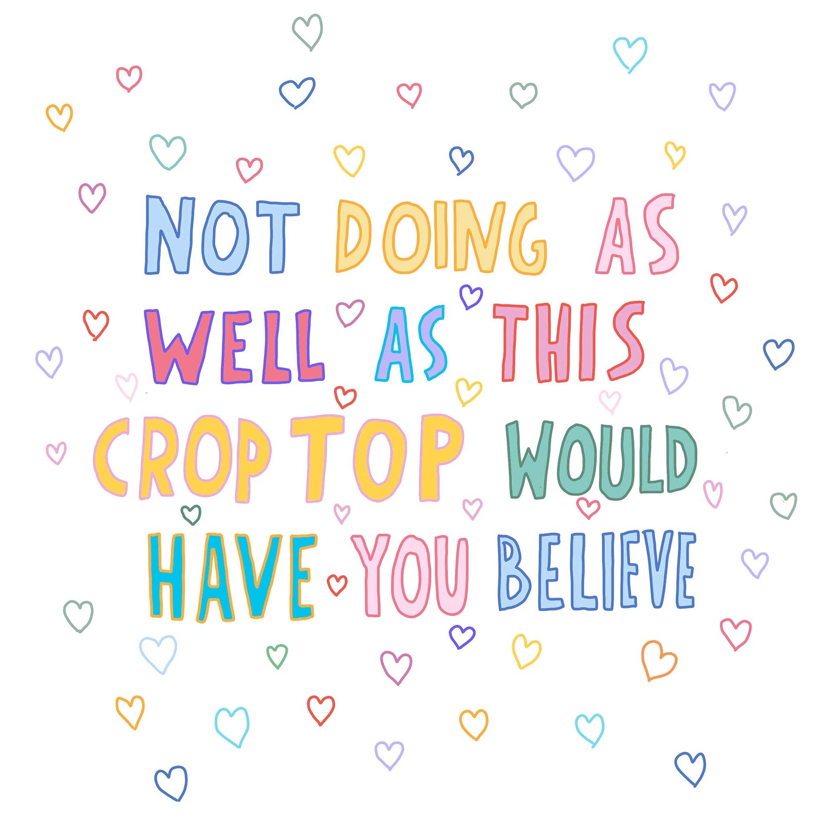 Not Doing As Well Crop t-shirt by Lonely Kids Club