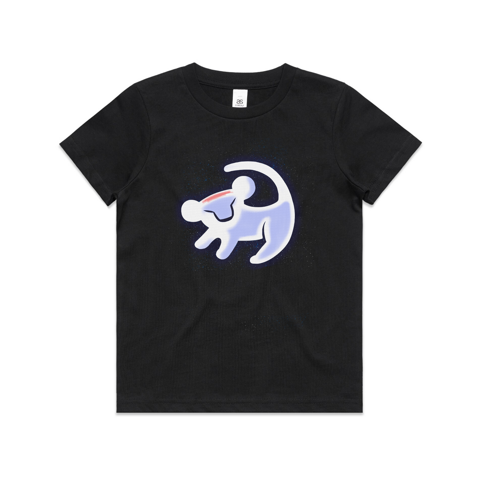 Black kids t-shirt with Cub Kids graphic by Lonely Kids Club