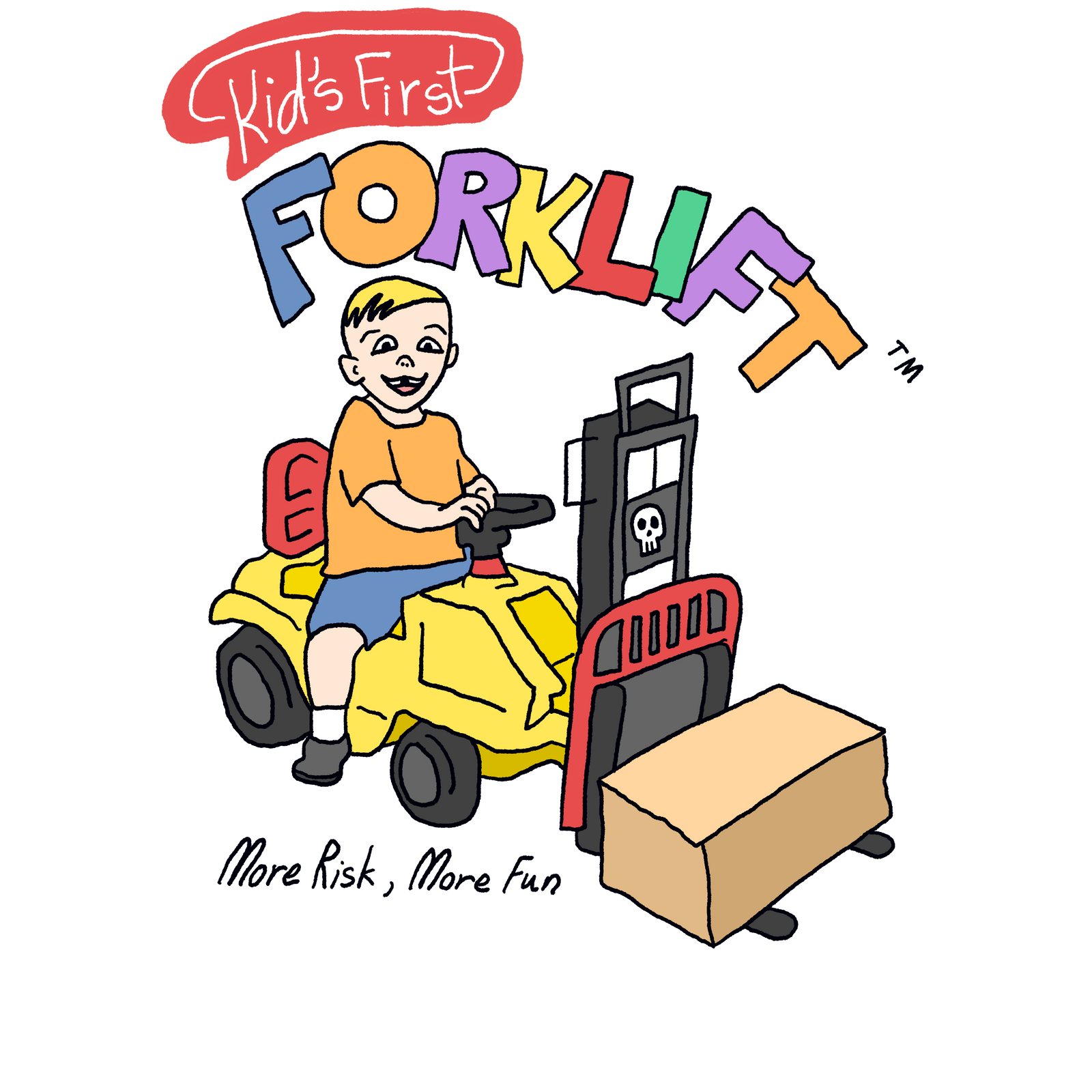 Forklift Ringer t-shirt by Lonely Kids Club