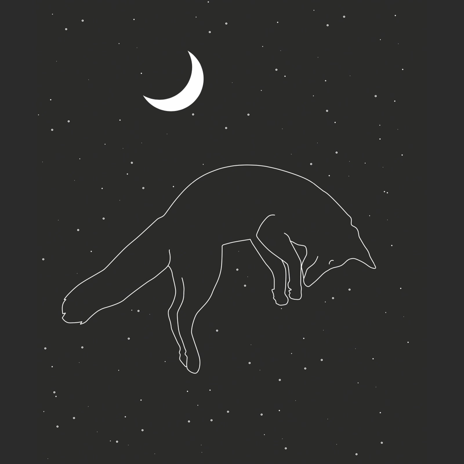 Fox & Moon t-shirt by Lonely Kids Club
