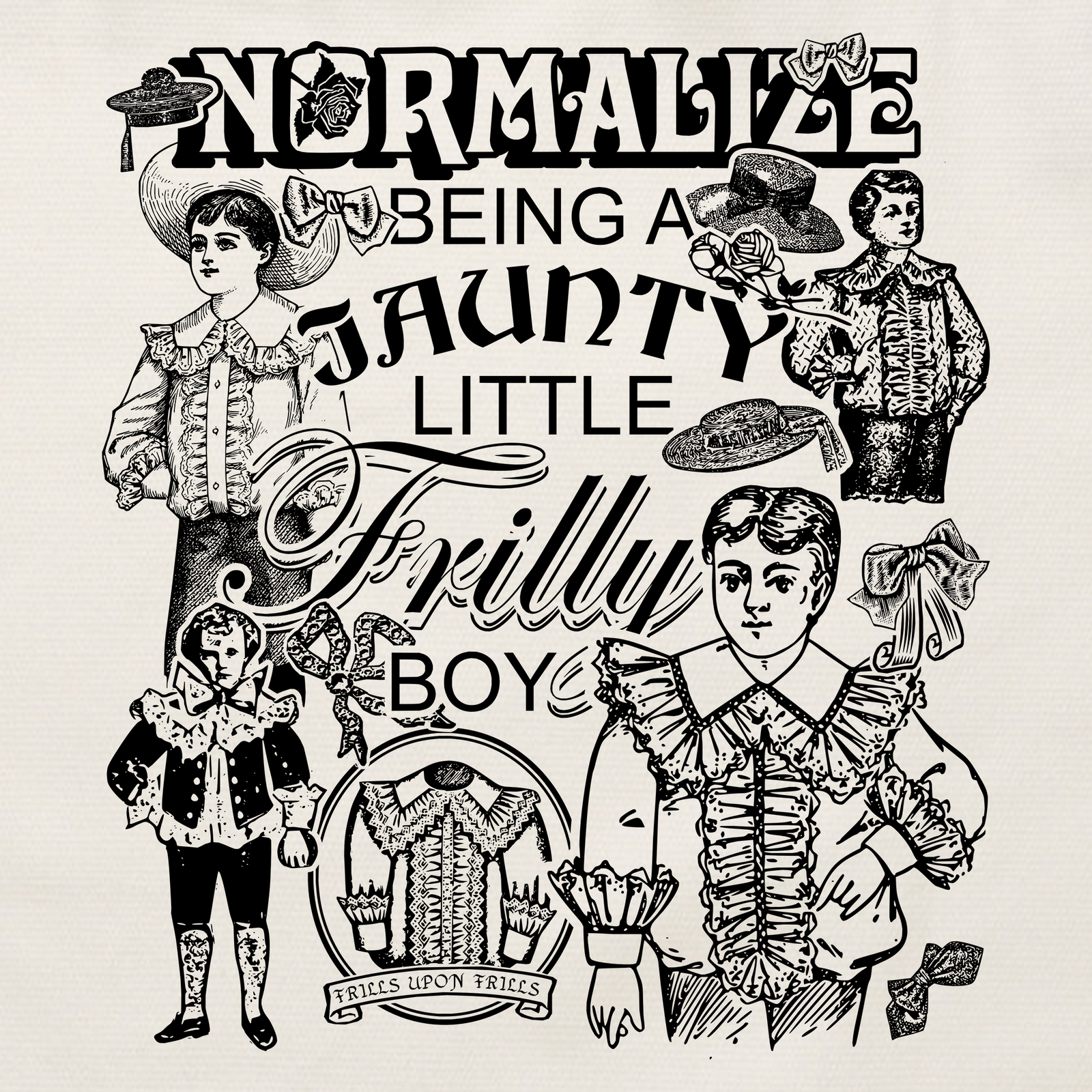 Frilly Boy Tote tote bag by Lonely Kids Club