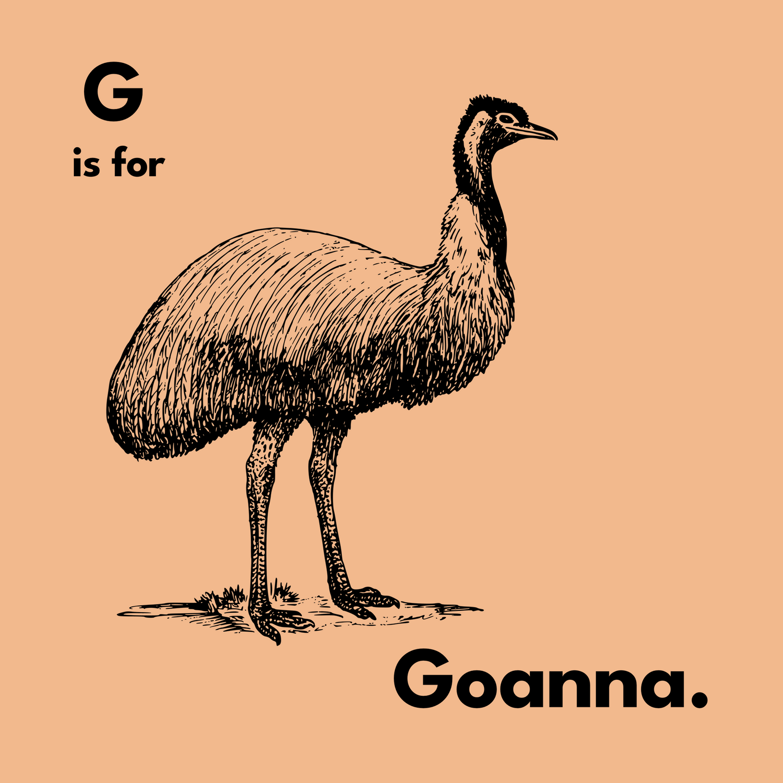 G Is For Goanna Hoodie hoodie by Lonely Kids Club