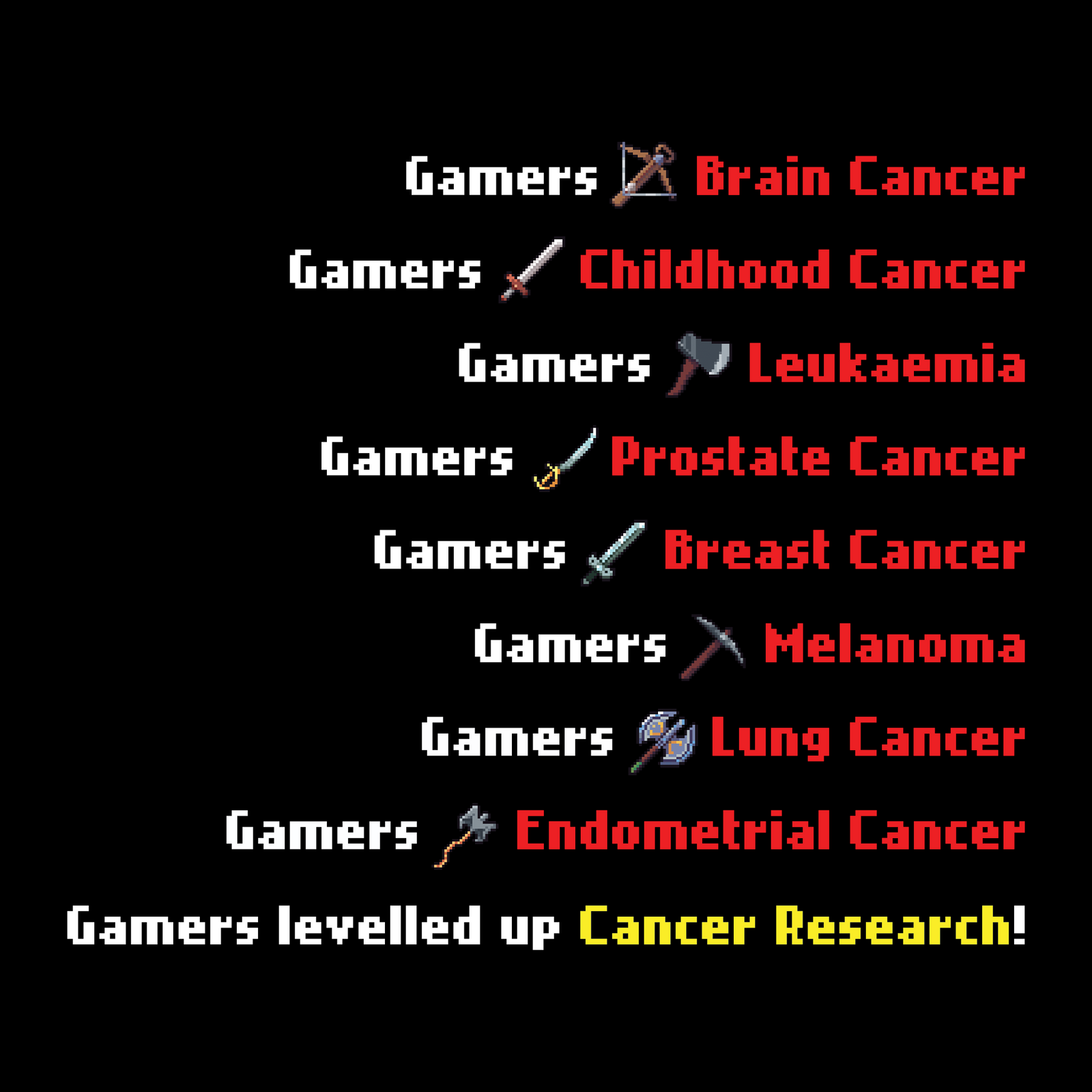 Gamers VS Cancer Charity Tee