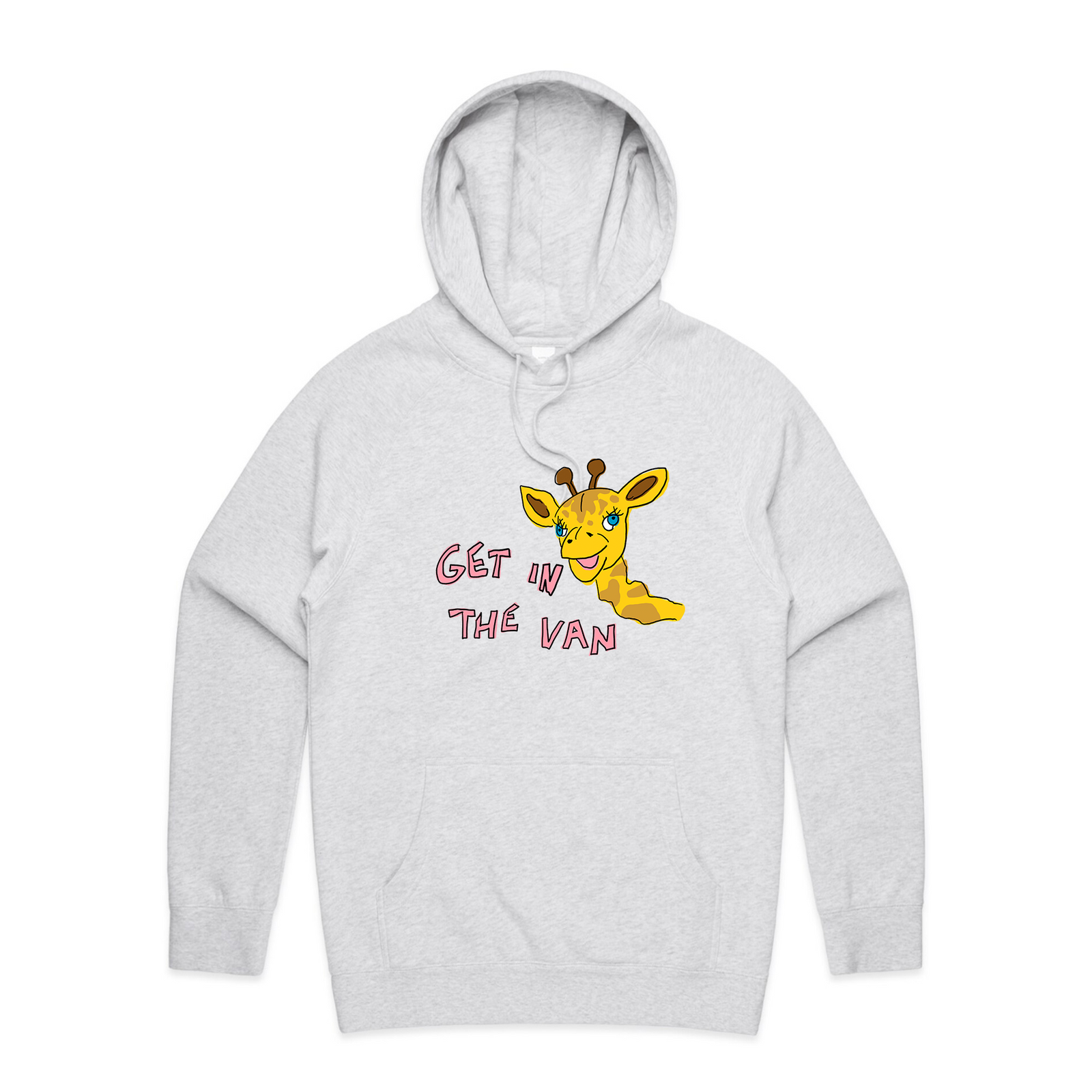 Get in the van healthy harold hoodie. Printed in Sydney by Lonely Kids Club.