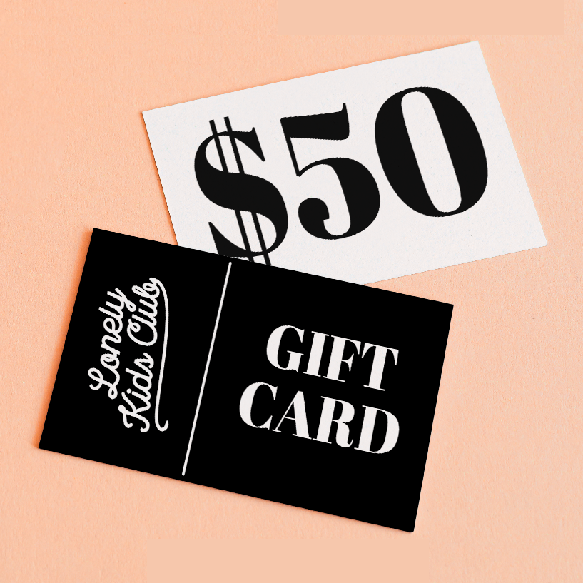 Gift Card t-shirt by Lonely Kids Club