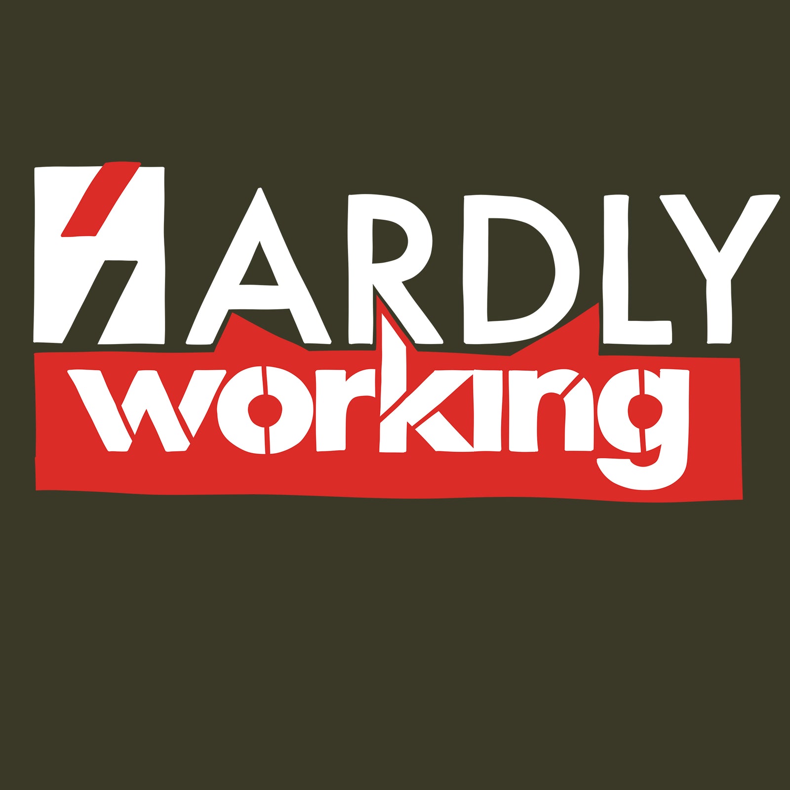 Hardly Working Tote tote bag by Lonely Kids Club