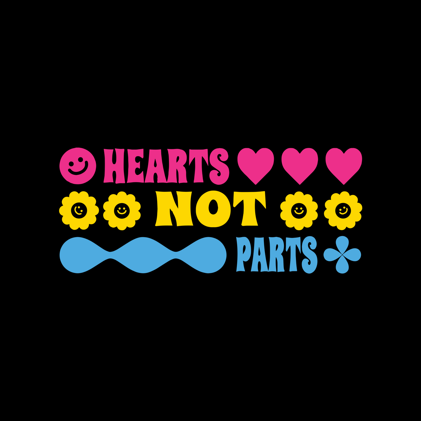 Hearts Not Parts Tee