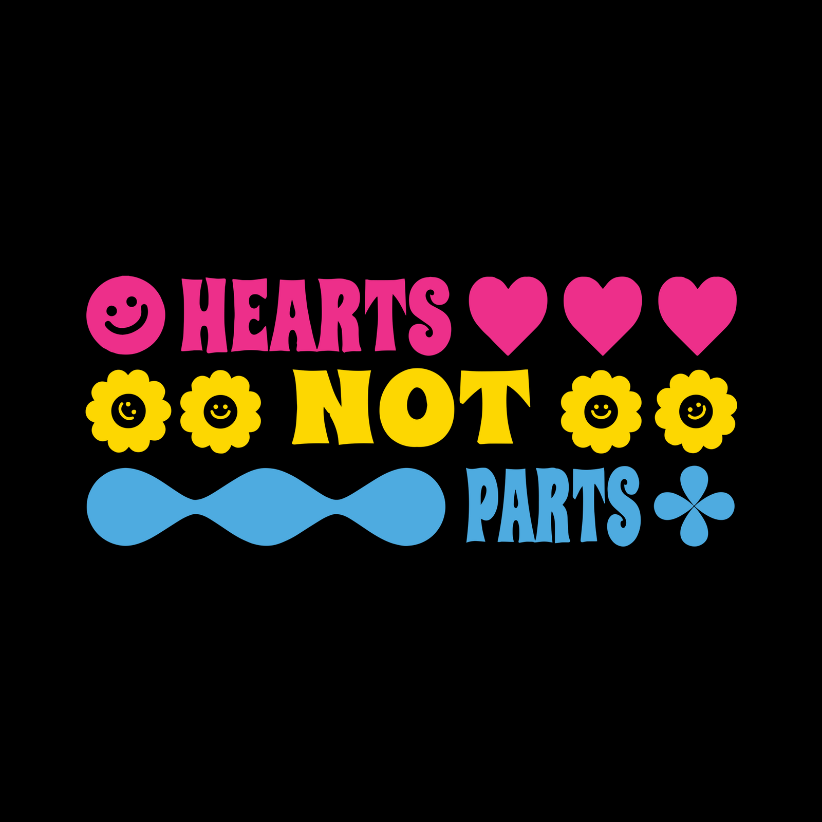 Hearts Not Parts Tote tote bag by Lonely Kids Club