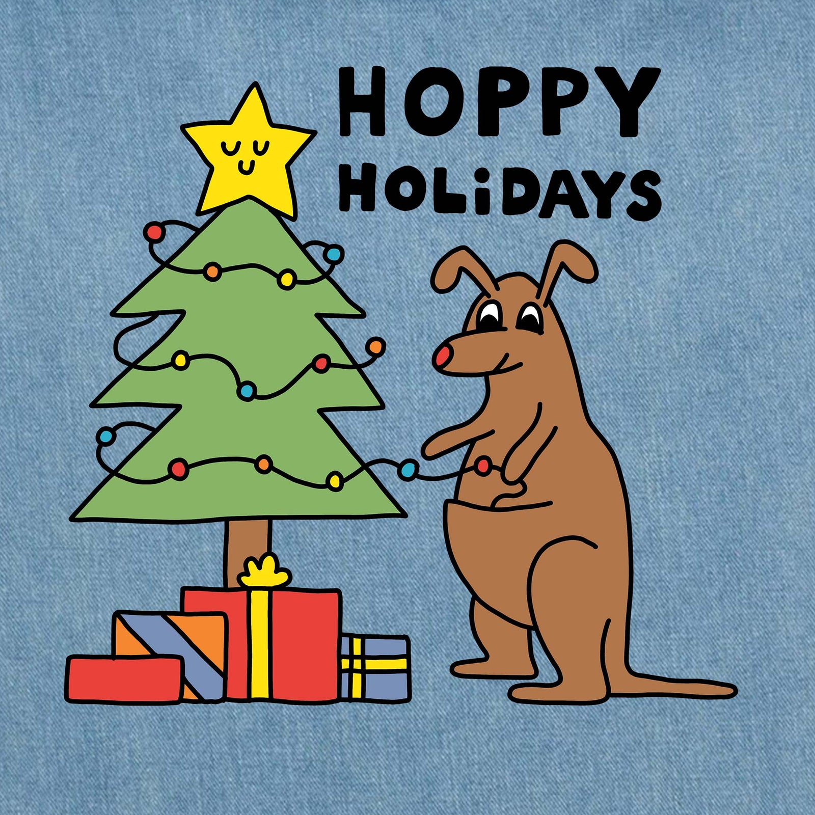 Hoppy Holidays Tote tote bag by Lonely Kids Club
