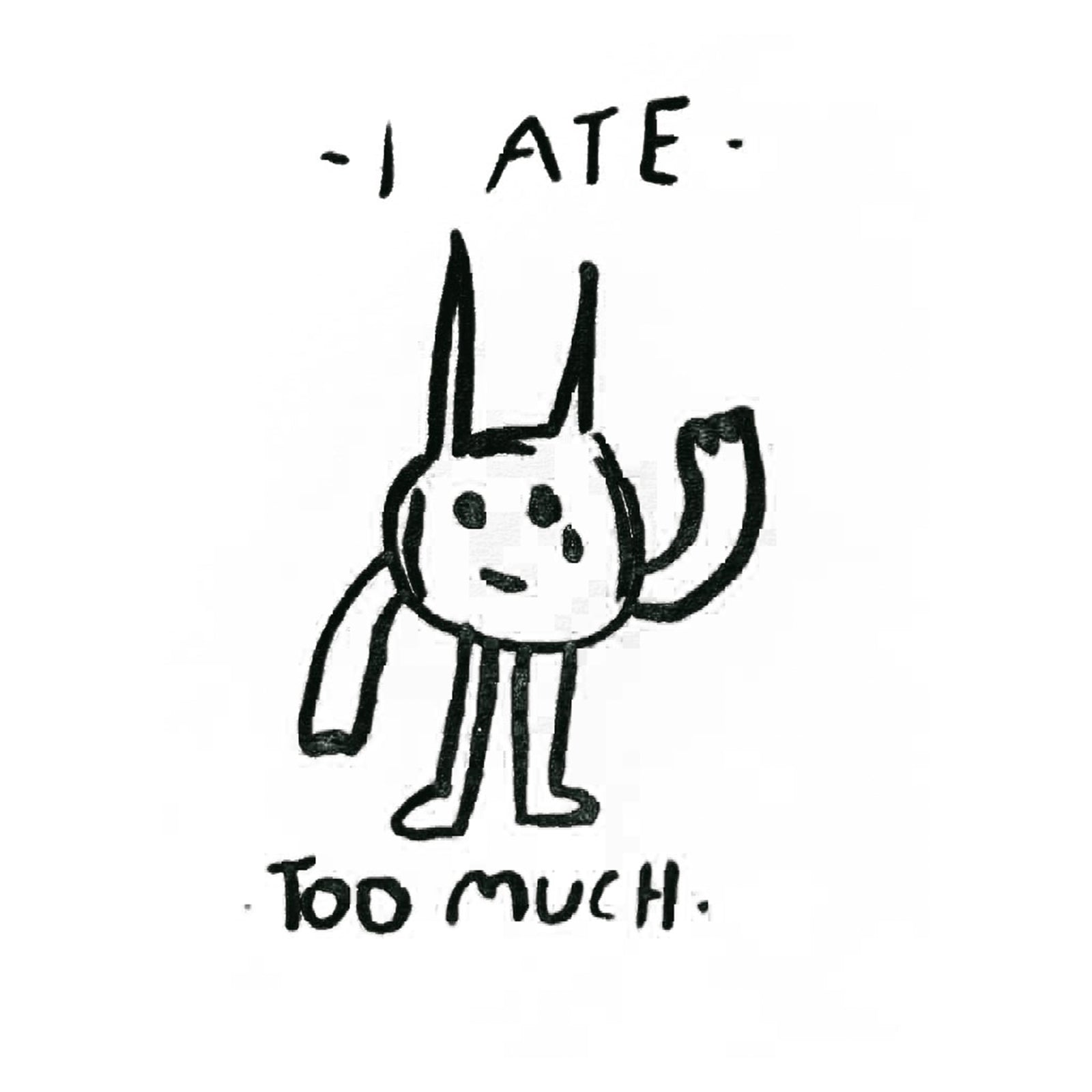 I Ate Too Much Hoodie hoodie by Lonely Kids Club
