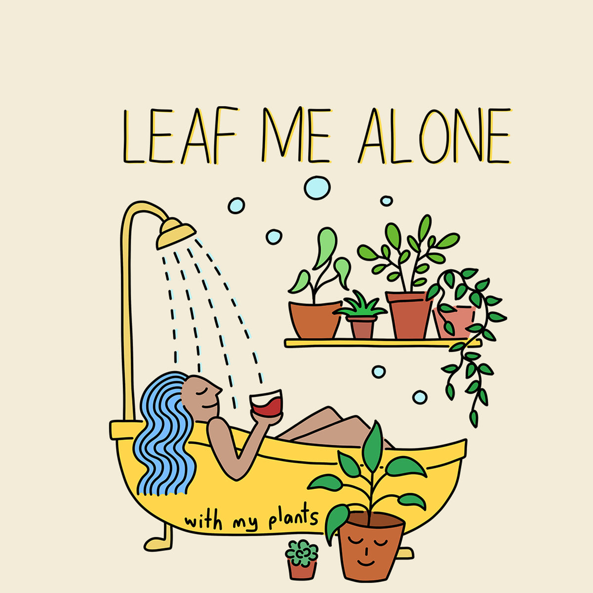 Leaf Me Alone t-shirt by Lonely Kids Club