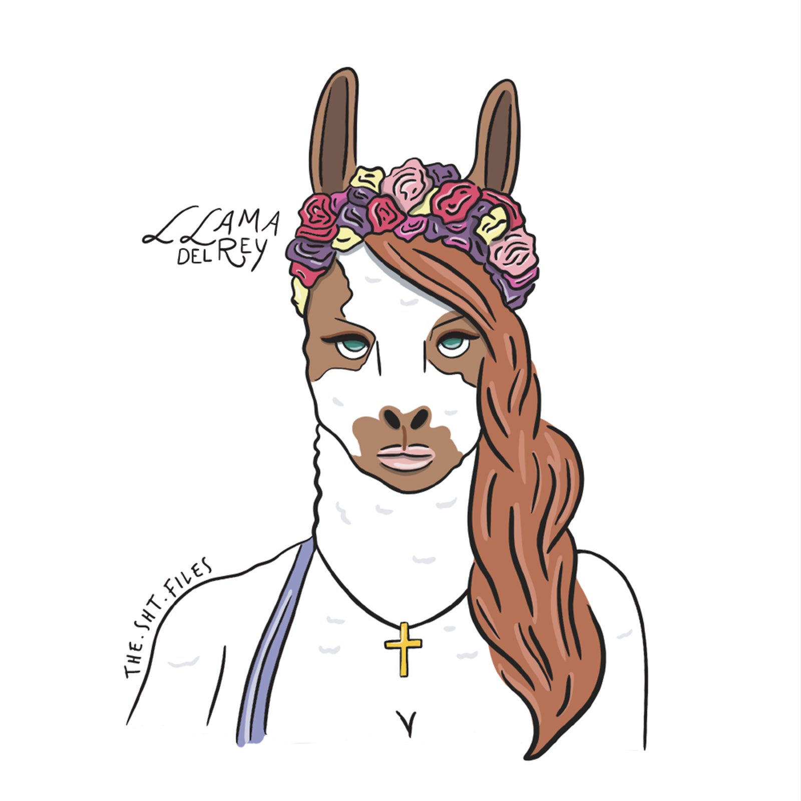 Llama Del Rey t-shirt by Lonely Kids Club