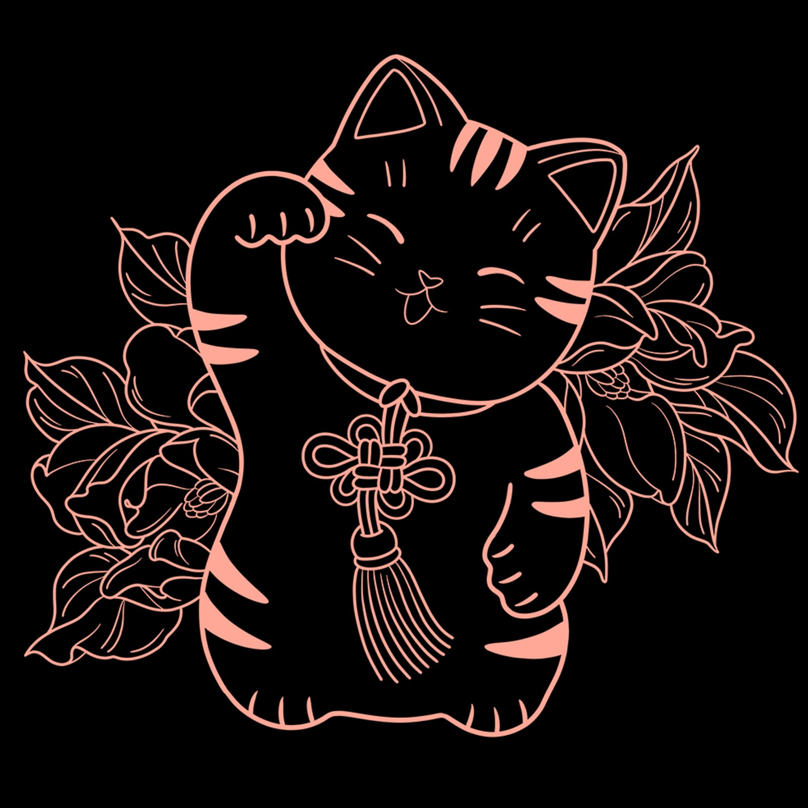 Lucky Cat Hoodie hoodie by Lonely Kids Club