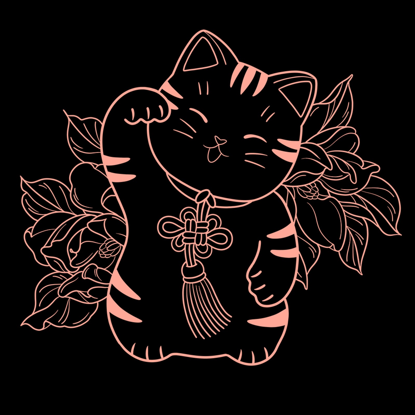 Lucky Cat t-shirt by Lonely Kids Club