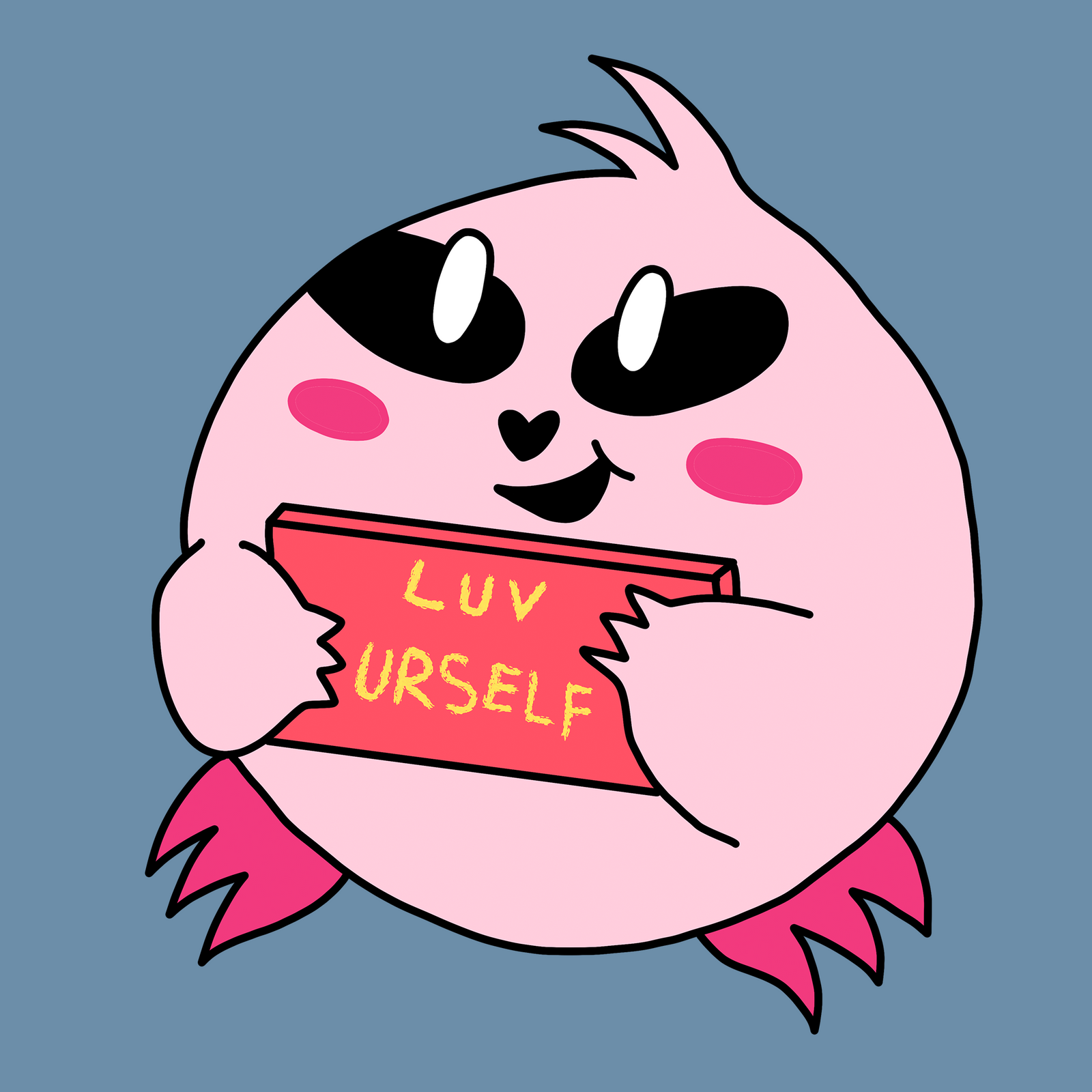 Luv Yourself Tote tote bag by Lonely Kids Club